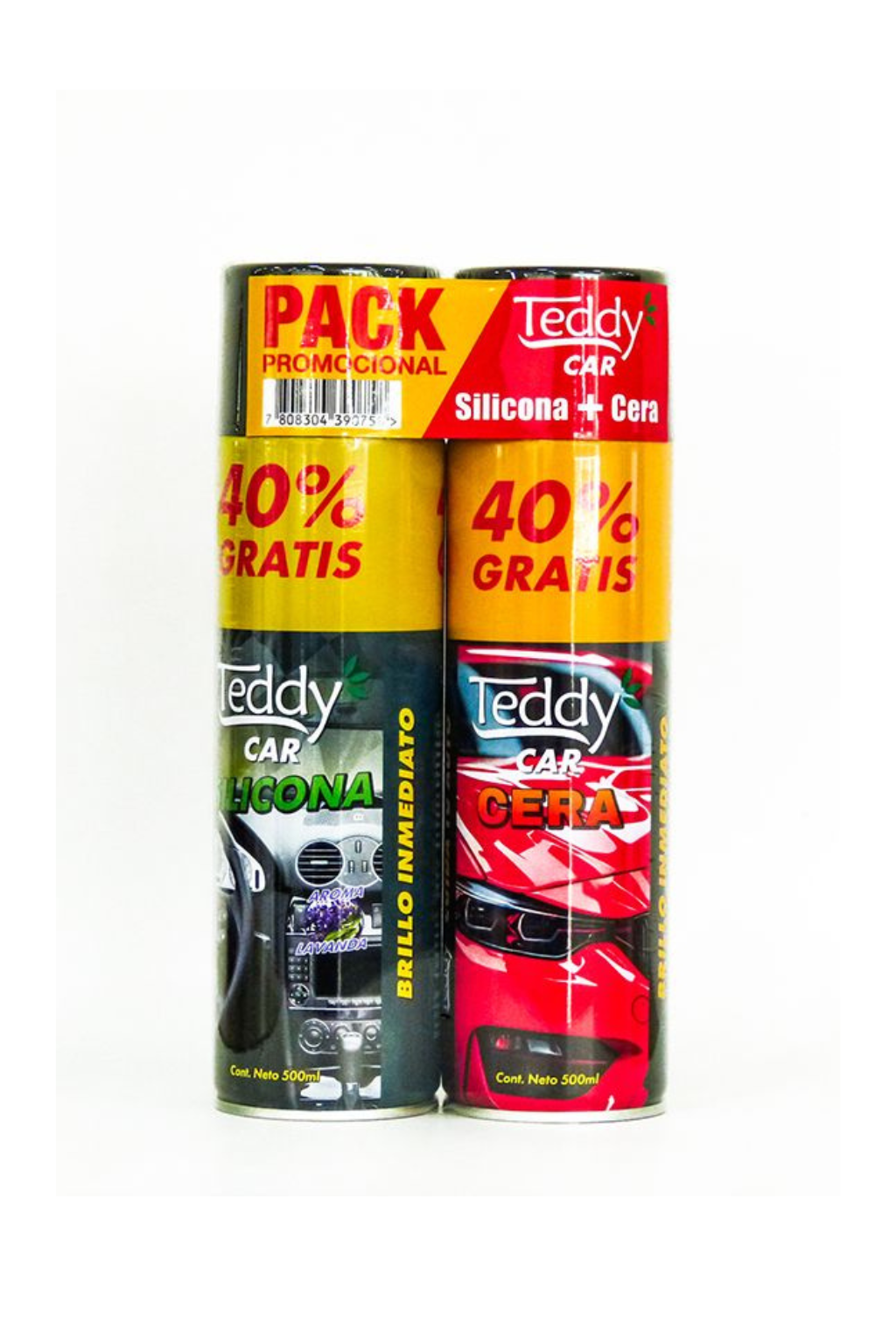 Pack Silicona + Cera Teddy Car 2x500ml