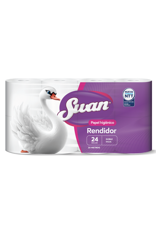 Papel Higiénico Swan Doble Hoja – Bolsón 24 Rollos x 20m