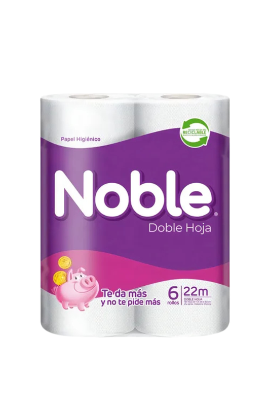 Papel Higiénico Noble Doble Hoja – Manga de 60 Rollos x 22 m