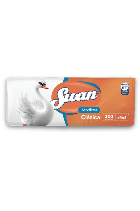 Servilletas Swan Clásica – Caja 12 Packs (300 un c/u)
