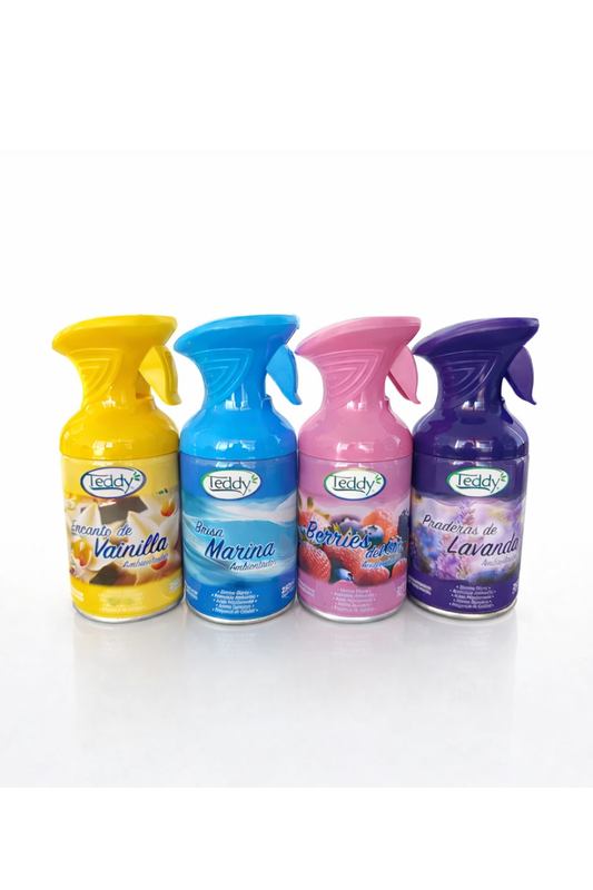 Ambientador Teddy Gatillo | Eliminador de Olores en Spray Multi Fragancia