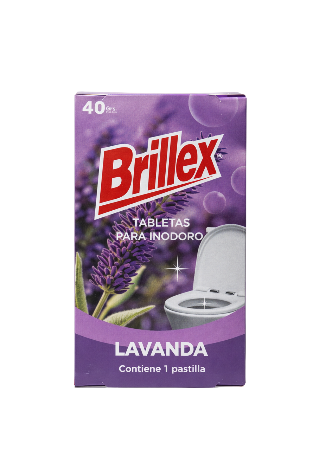 Pastillas para Inodoro Brillex con Colgante | Aromatizante WC 40g (Lavanda, Vainilla, Frutos Silvestres, Potpourrí)