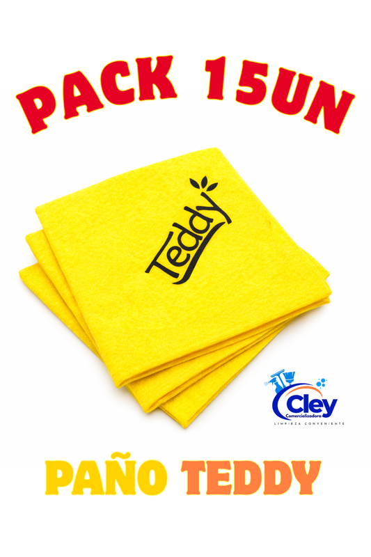 Paño Amarillo Multiuso Teddy PACK 15un