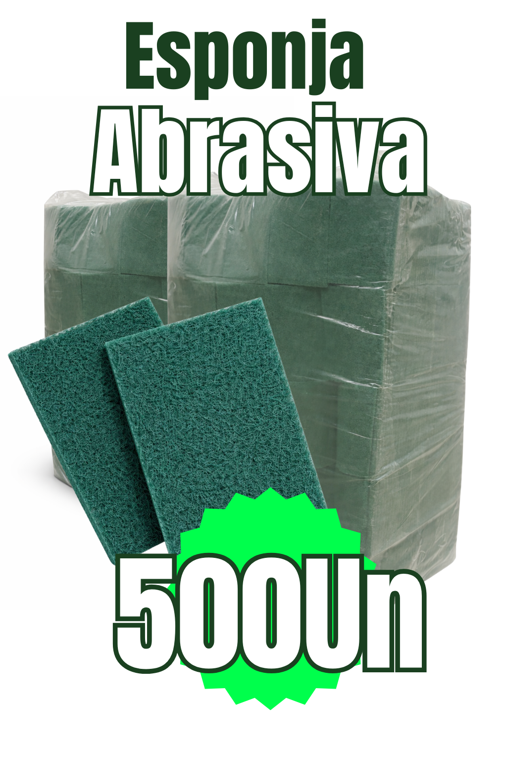 Esponja Abrasiva EMBALAJE 500un